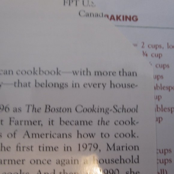 Fannie Farmer Cookbook Celebrating 100th Anniversary of America's Classic HC DJ - Picture 2 of 8